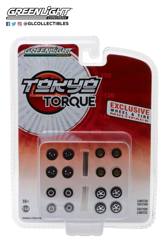 1:64 Greenlight Tokyo Torque Wheels & Tires set