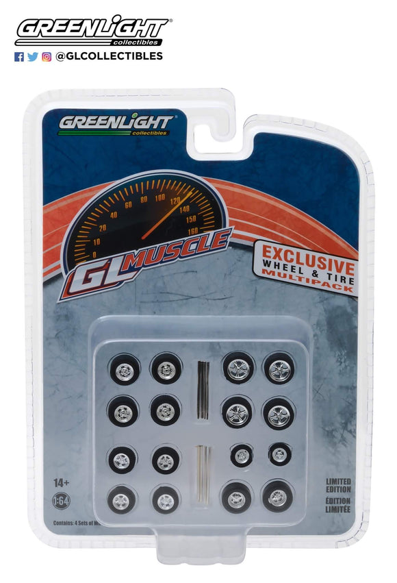 1:64 Greenlight GL Muscle Wheels & Tires set