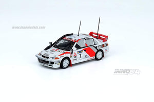 1:64 Inno64 Mitsubishi Lancer Evolution III #7 Safari Rally 1996