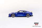 1:64 Mini GT Pandem Nissan GTR R35 - Velocity Blue - MGT93
