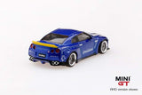 1:64 Mini GT Pandem Nissan GTR R35 - Velocity Blue - MGT93