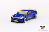 1:64 Mini GT Pandem Nissan GTR R35 - Velocity Blue - MGT93