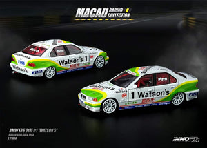 1:64 Inno64 BMW E36 318i #1 "Watson's" Macau Guia Race 1993