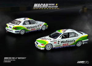 1:64 Inno64 BMW E36 318i #2 "Watson's" Macau Guia Race 1993