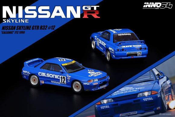 1:64 Inno64 Nissan Skyline GTR R32 #12 Calsonic