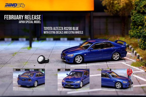 1:64 Inno64 Toyota Altezza RS200 Blue - Japan Exclusive