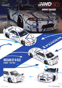 1:64 Inno64 Nissan Skyline GTR R32 Rocket Bunny - Pandem "Toyo Tires"