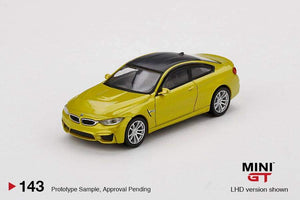 1:64 Mini GT BMW M4 (F82) Austin Yellow Metallic - MGT143