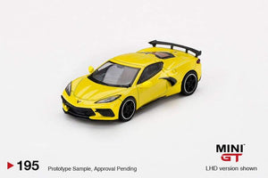 1:64 Mini GT Chevrolet Corvette Stingray 2020 Accelerate Yellow - MGT195