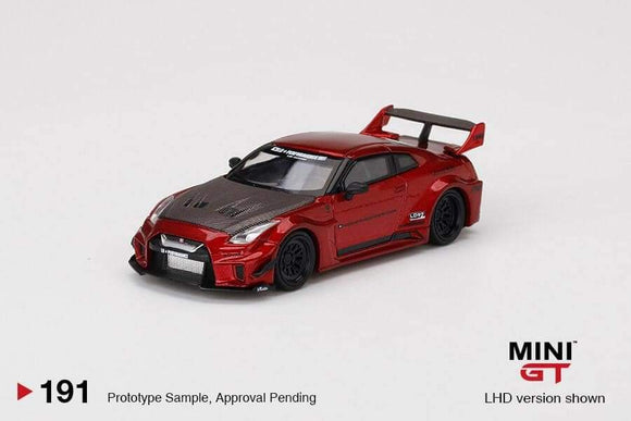 1:64 Mini GT LB Silhouette Works GT Nissan 35GT-RR Ver 1 - Lava Red - MGT191