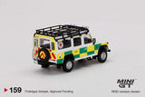 1:64 Mini GT Land Rover Defender 110 British Red Cross Search & Rescue - MGT159 MJ