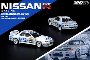 1:64 Inno64 Nissan Skyline GTR R32 #25 "Team ZEXEL" 24hr Spa Francorchamps 1991 Winner