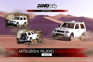 1:64 Inno64 Mitsubishi Pajero Evolution Plain White