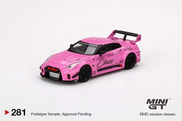 MINIGT　No.281　LB-Silhouette　 WORKS　GT MINI GT 281 chase (opened) LB-Silhouette WORKS GT NISSAN