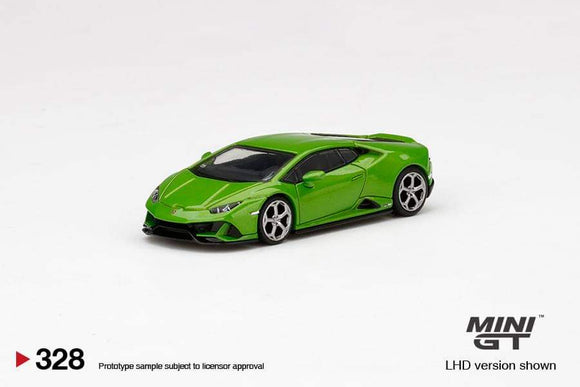 1:64 Mini GT Lamborghini Huracan Evo Verde Mantis - MGT328