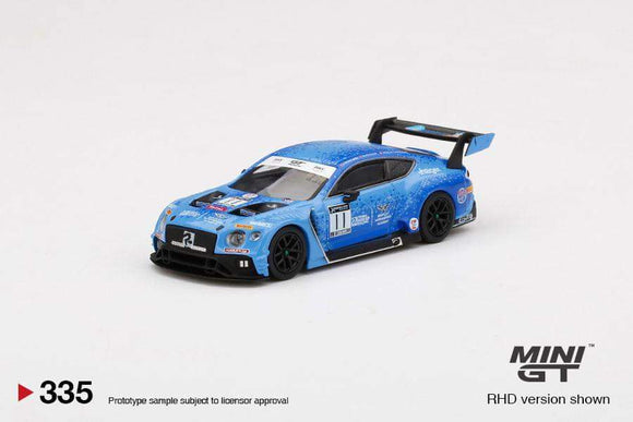 1:64 Mini GT Bentley Continental GT3 #11 Team Parker 2020 Total 24hr of Spa MGT335