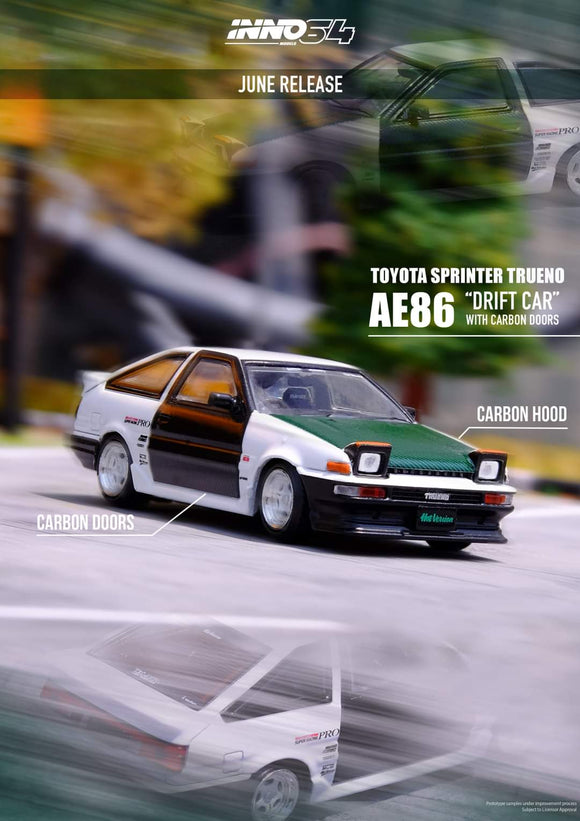 1:64 Inno64 Toyota Sprinter Trueno AE86 