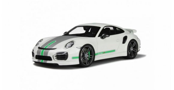 1:18 GT Spirit Porsche 911 (991) Turbo S Techart - White w Green GT801