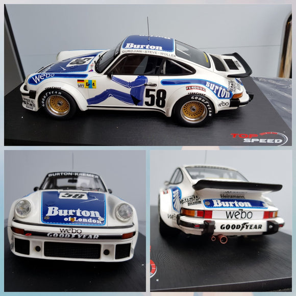1:18 Top Speed Porsche 934 #58 1977 LeMans