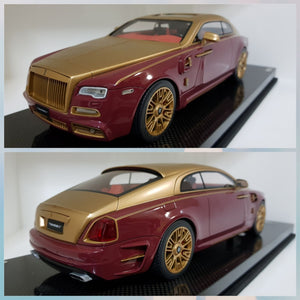 1:18 Autobarn Rolls Royce Mansory Gold on Red