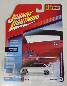 1:64 Johnny Lightning Mitsubishi Lancer Evolution Silver