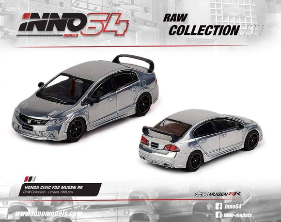 1:64 Inno64 Honda Civic FD2 Mugen RR - RAW Collection