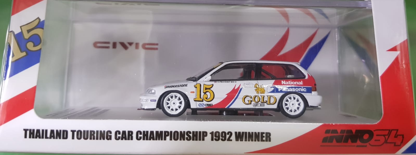 1:64 Inno64 Honda Civic EF9 #15 & Honda Accord CD6 #9 (Set