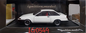 1:18 Ignition Toyota Sprinter Trueno (AE86) 2 Door GT Apex - White IG0549