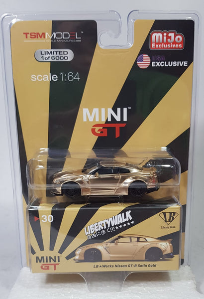 1:64 Mini GT LB Works Nissan GTR R35 - Satin Gold - MGT30 MJ