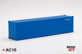 1:64 Mini GT Dry Container 40Ft Blue - MGT AC10