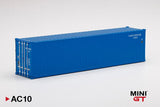 1:64 Mini GT Dry Container 40Ft Blue - MGT AC10