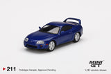 1:64 Mini GT Toyota Supra Blue Pearl Metallic (RHD) - MGT211