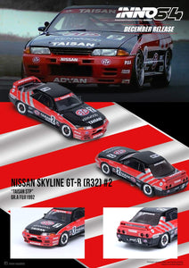 1:64 Inno64 Nissan Skyline GTR R32 #2 "Team Taisan" JTCC 1992