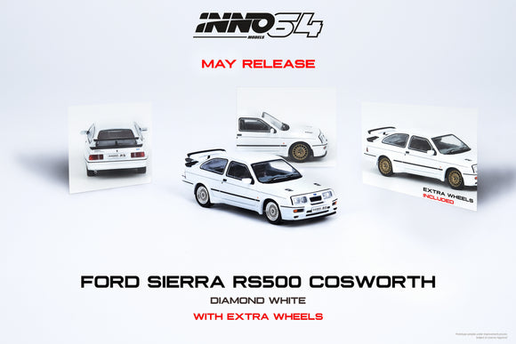 1:64 Inno64 Ford Sierra RS500 Cosworth 1986 Diamont White