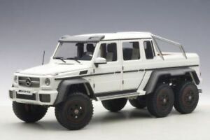 1:18 Autoart Mercedes Benz G63 AMG 6x6 - Matt White